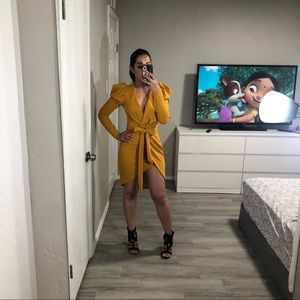 Mustard Midi dress